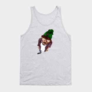 Hipster looking Up Tank Top